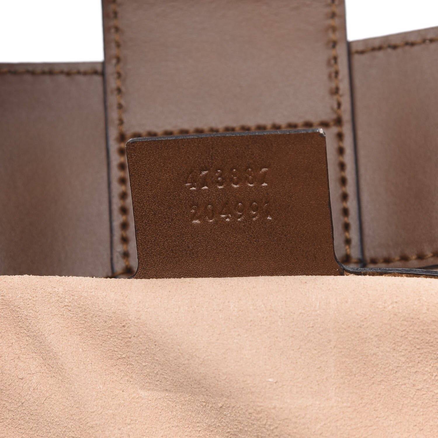 Gucci Soft GG Supreme Monogram Small Crossbody Tote Beige Cuir 7 of 9
