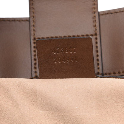 Gucci Soft GG Supreme Monogram Small Crossbody Tote Beige Cuir 7 of 9