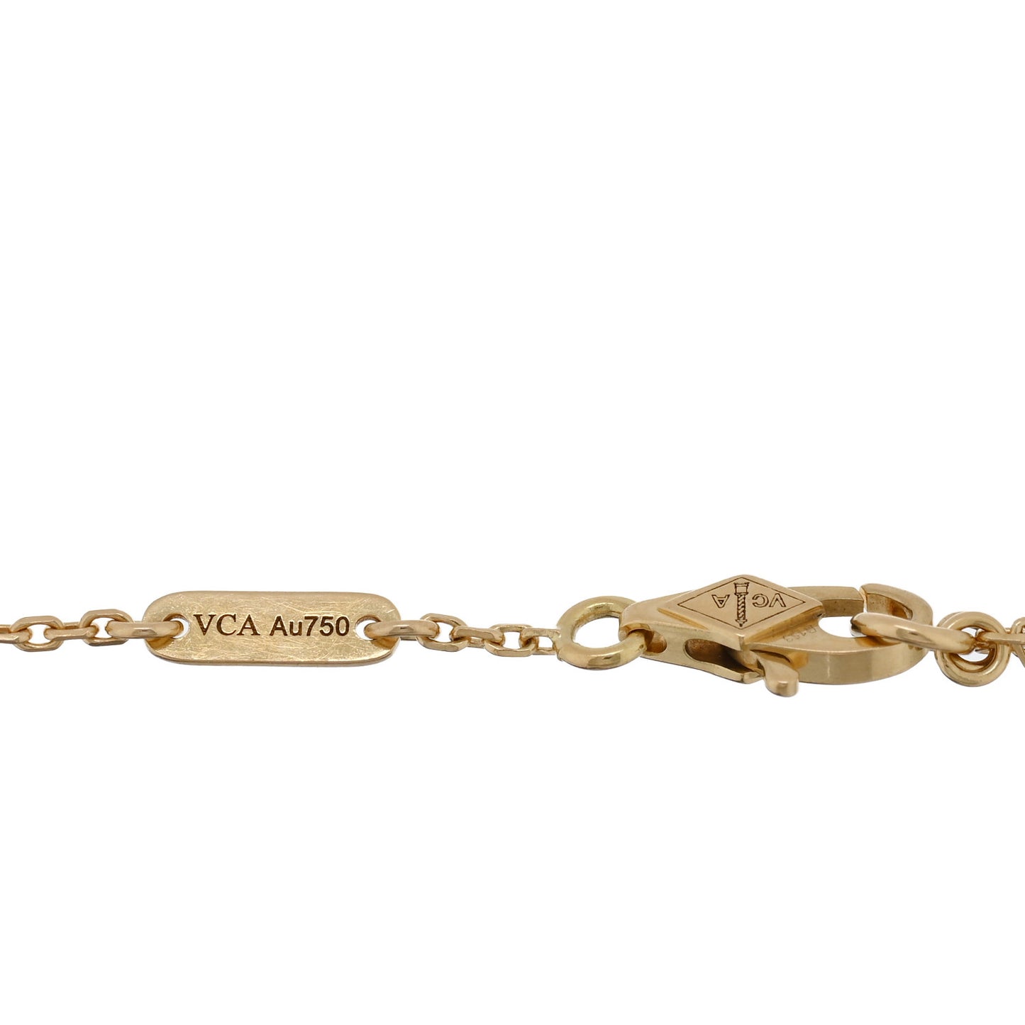 18K Yellow Gold Mother of Pearl Sweet Alhambra Bracelet
