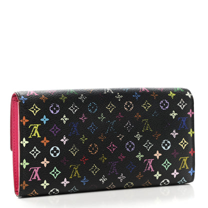 Louis Vuitton Monogram Multicolor Sarah Wallet Black Grenade 3 of 7