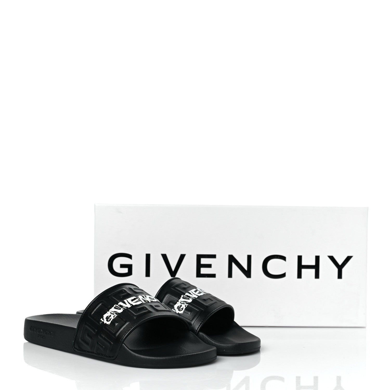 Givenchy Lambskin 4G Logo Slides 38 Black 8 of 8