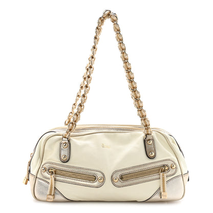 Gucci Goatskin Small Capri Bowler White Gold 1 of 11