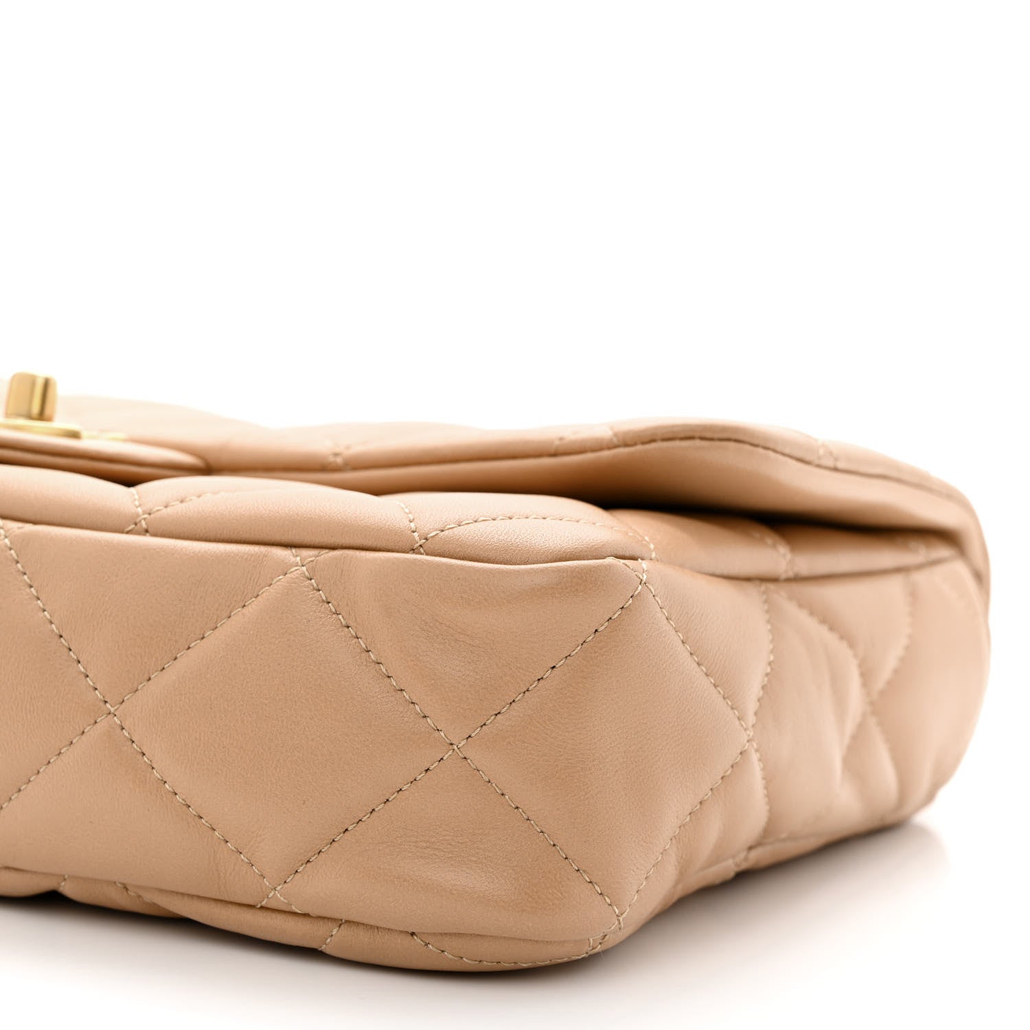 Chanel Lambskin Quilted Large CC Funky Town Flap Beige 10 of 11