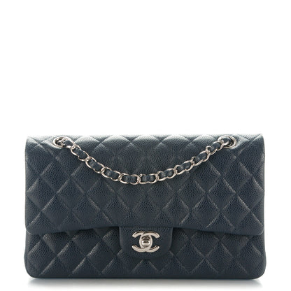Chanel Caviar Quilted Medium Double Flap Navy 1 of 8