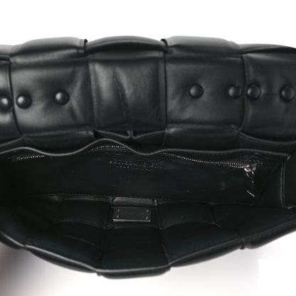 Bottega Veneta BOTTEGA VENETA Lambskin Maxi Intreccio Padded Chain Cassette Crossbody Bag Black 5 of 12