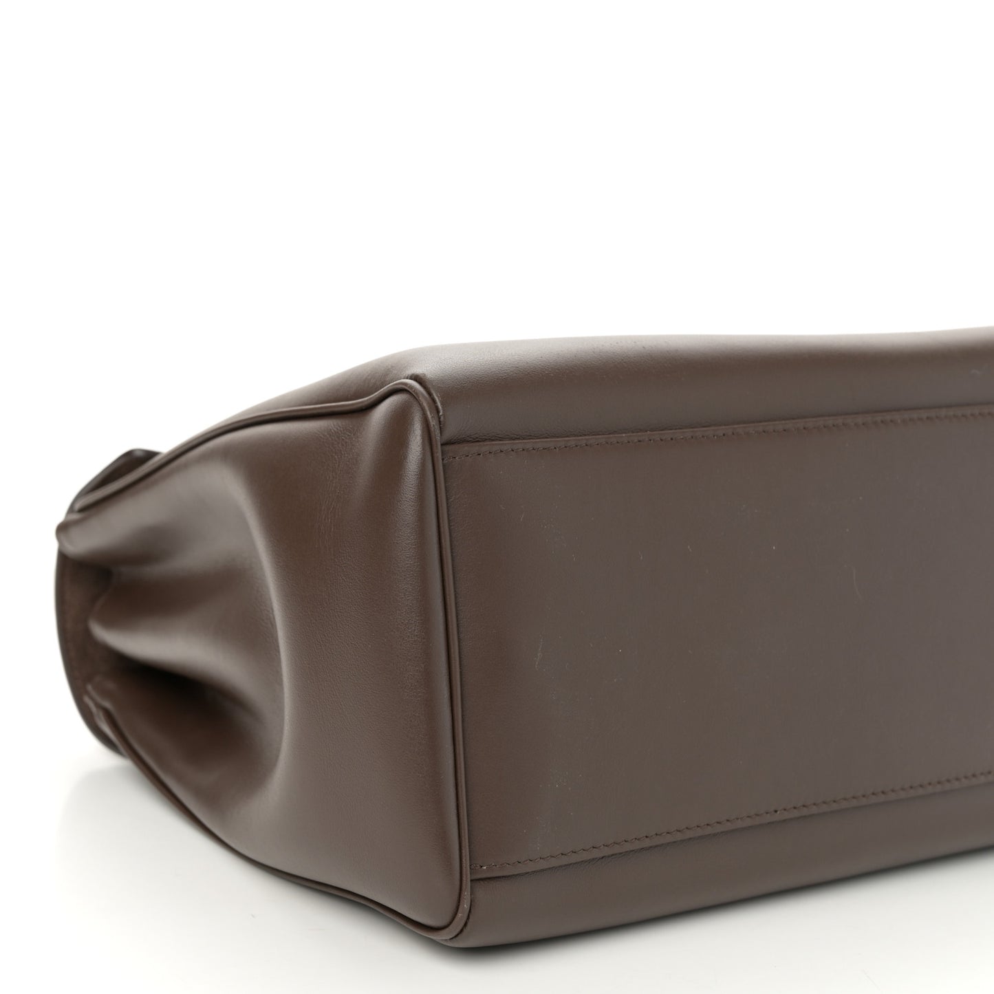 Supple Grained Calfskin Medium Soft 16 Bag Dark Brown