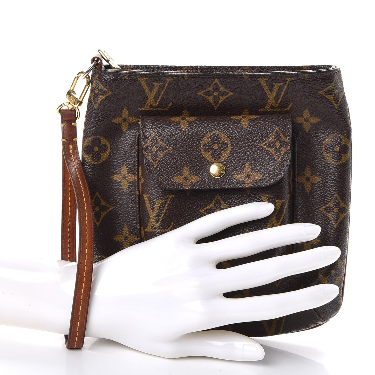 Monogram Partition Wristlet