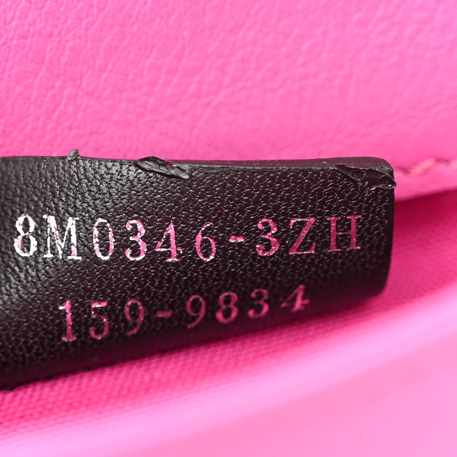 Fendi Snakeskin Tube Wallet on Chain Magenta 8 of 20