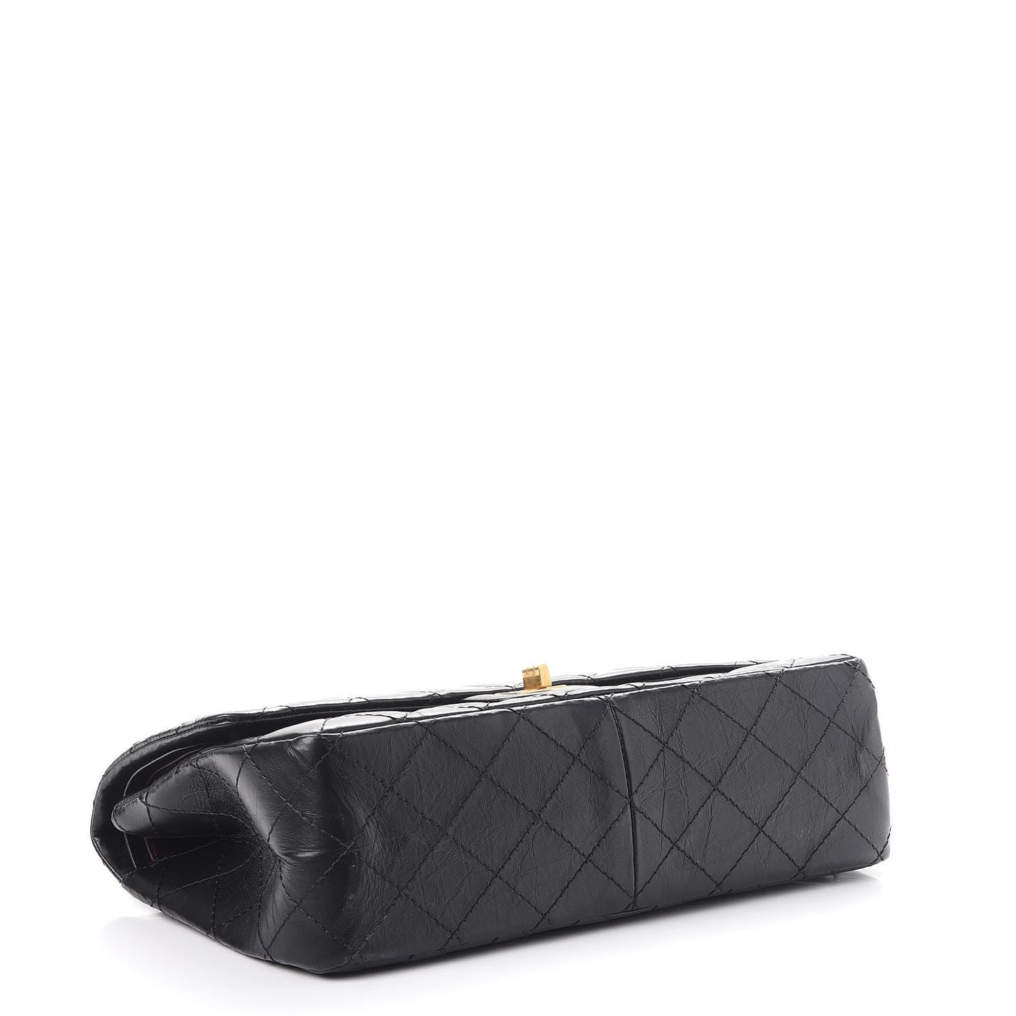 Aged Calfskin Quilted 2.55 Reissue 226 Flap Black