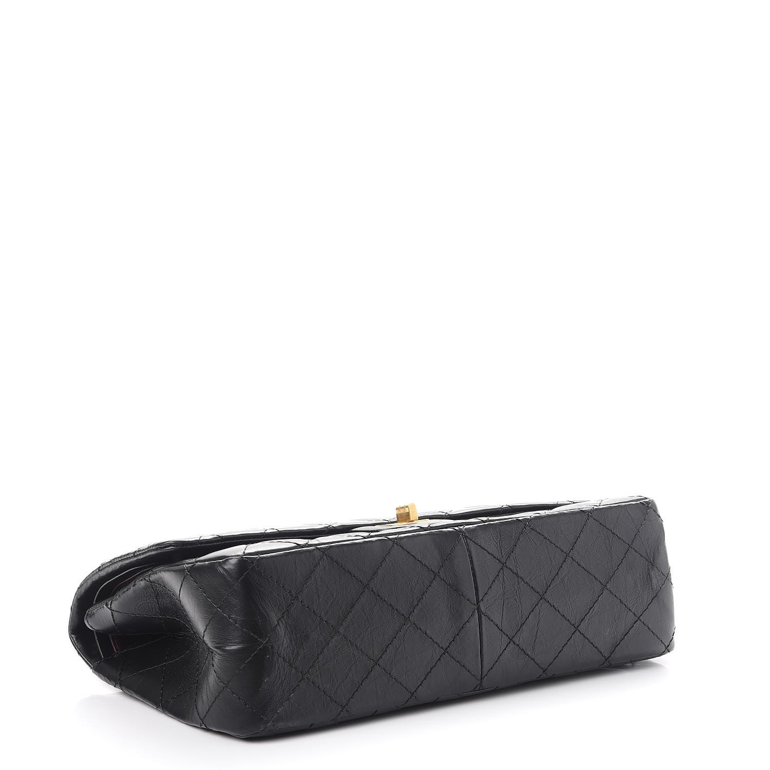 Chanel Aged Calfskin Quilted 2.55 Reissue 226 Flap Black 4 of 7