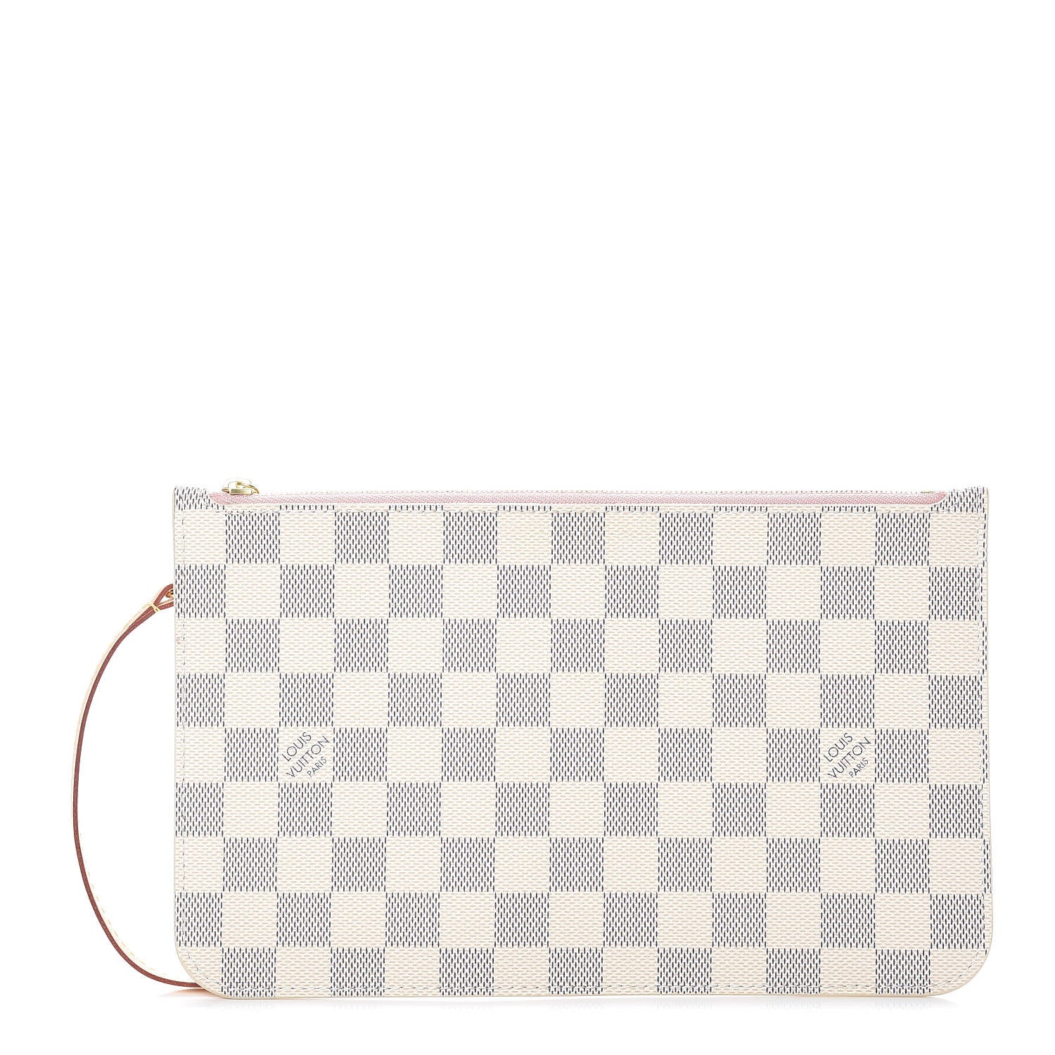 Louis Vuitton Damier Azur Neverfull MM GM Pochette Rose Ballerine 1 of 8