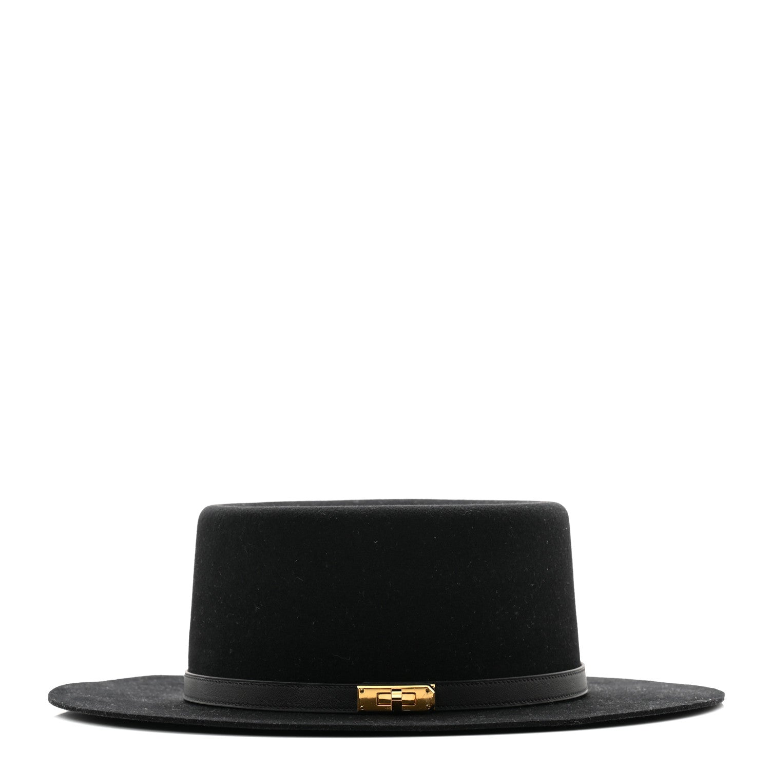 Hermes Rabbit Felt Hampton Hat 57 Black 5 of 10