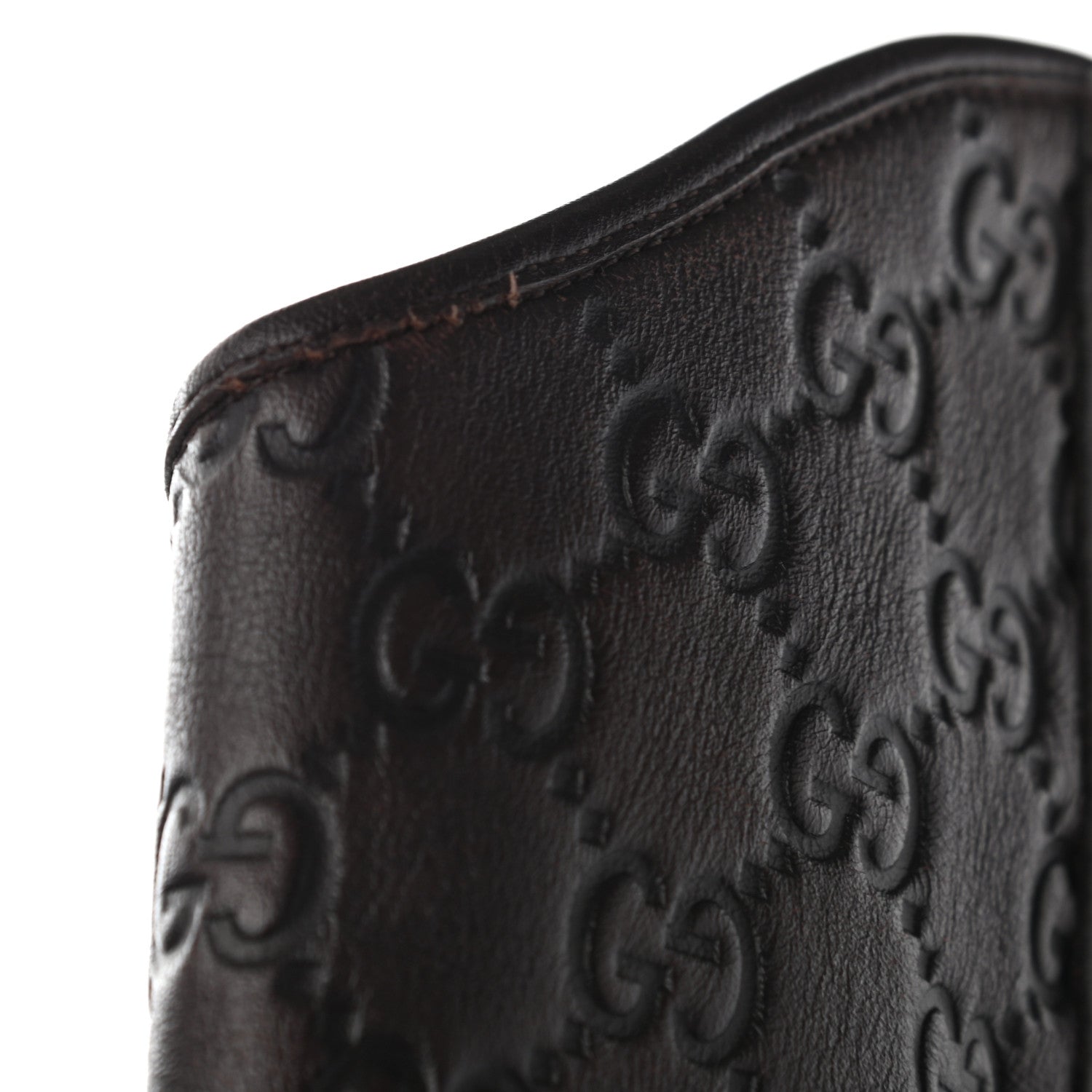 Gucci Guccissima Calfskin Miro Soft Knee High Riding Boots 39 Chocolate 14 of 14