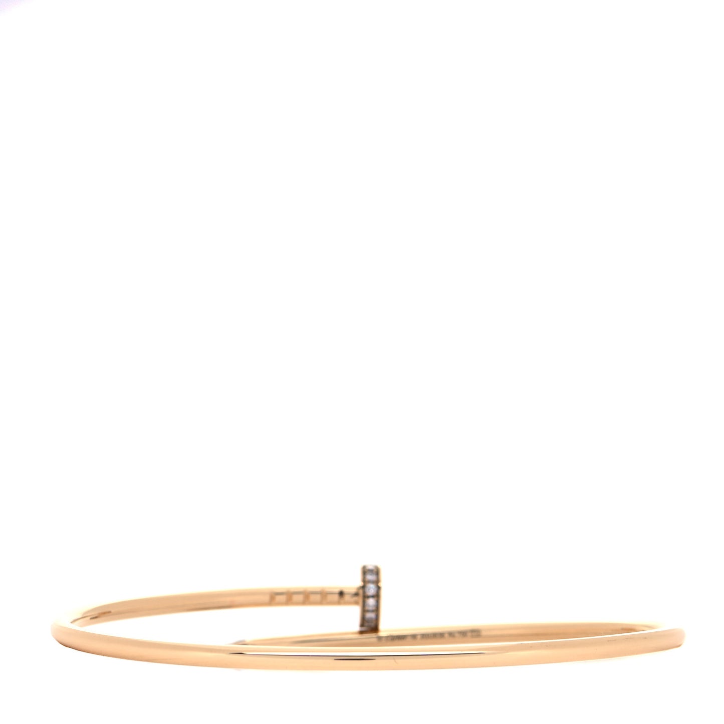 18K Yellow Gold Diamond Small Juste Un Clou Bracelet 19