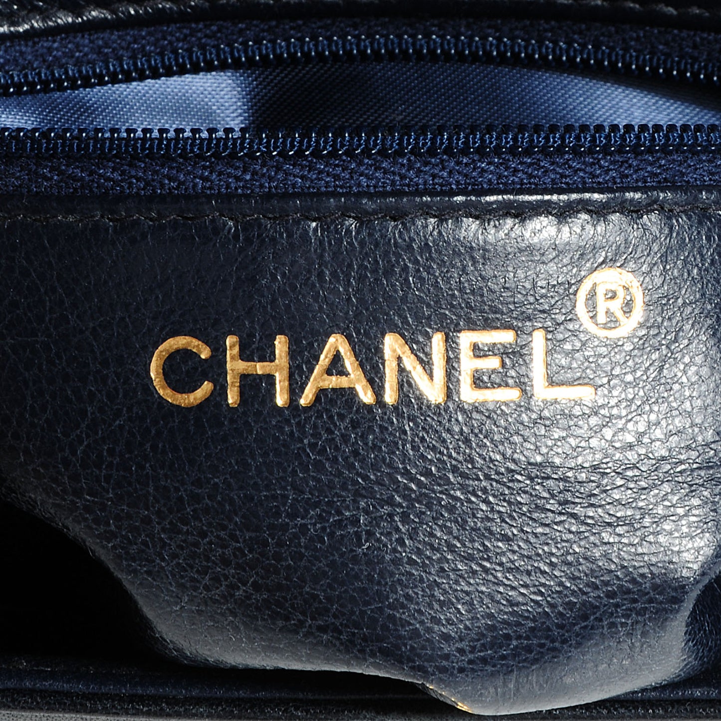 Lambskin Small Kelly Flap Bag Navy Blue