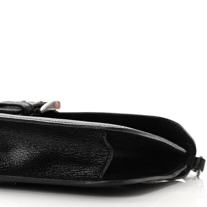 Prada Goatskin Flap Bag Black 9 of 10