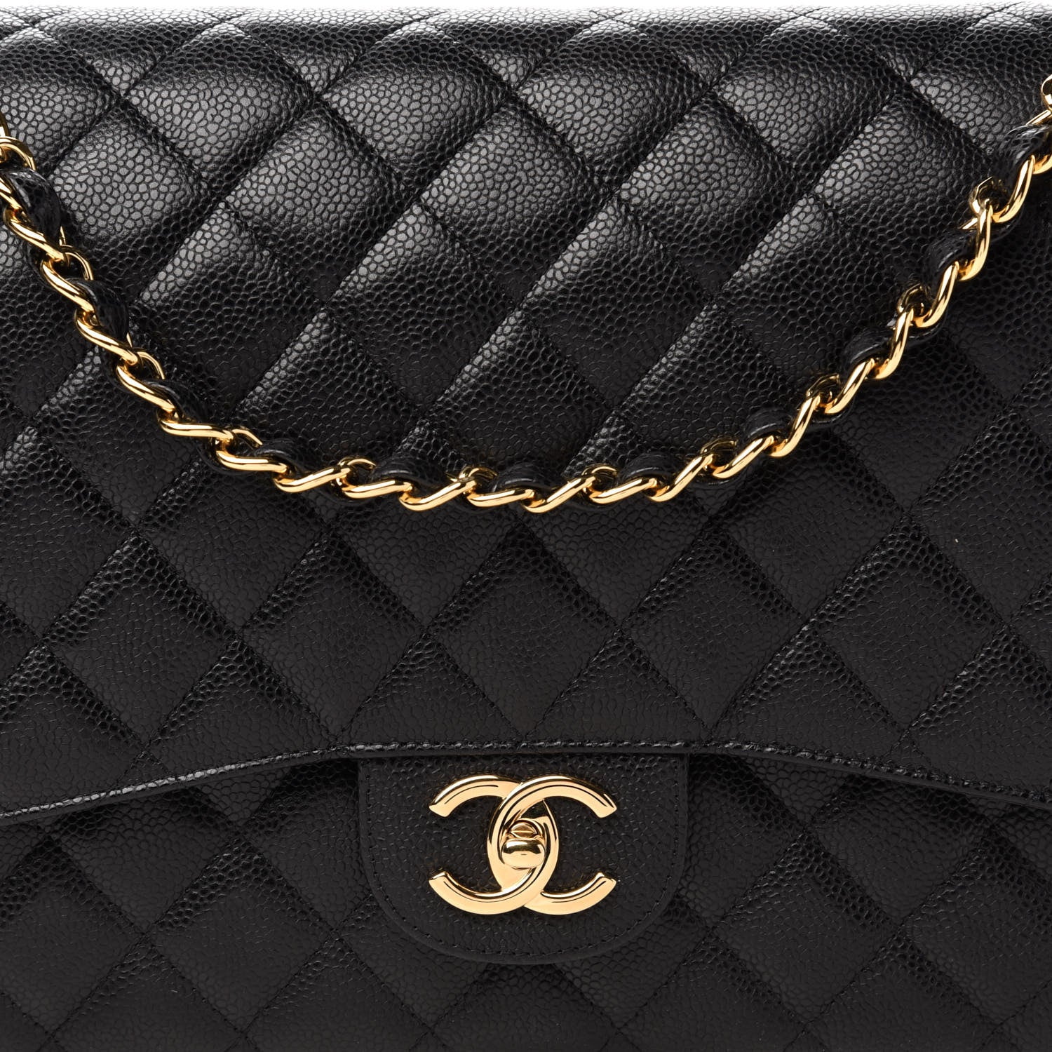 Chanel Caviar Quilted Maxi Double Flap Black 8 of 14