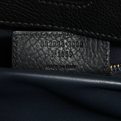 Balenciaga Grained Calfskin M Tube Round Tote Black 8 of 9