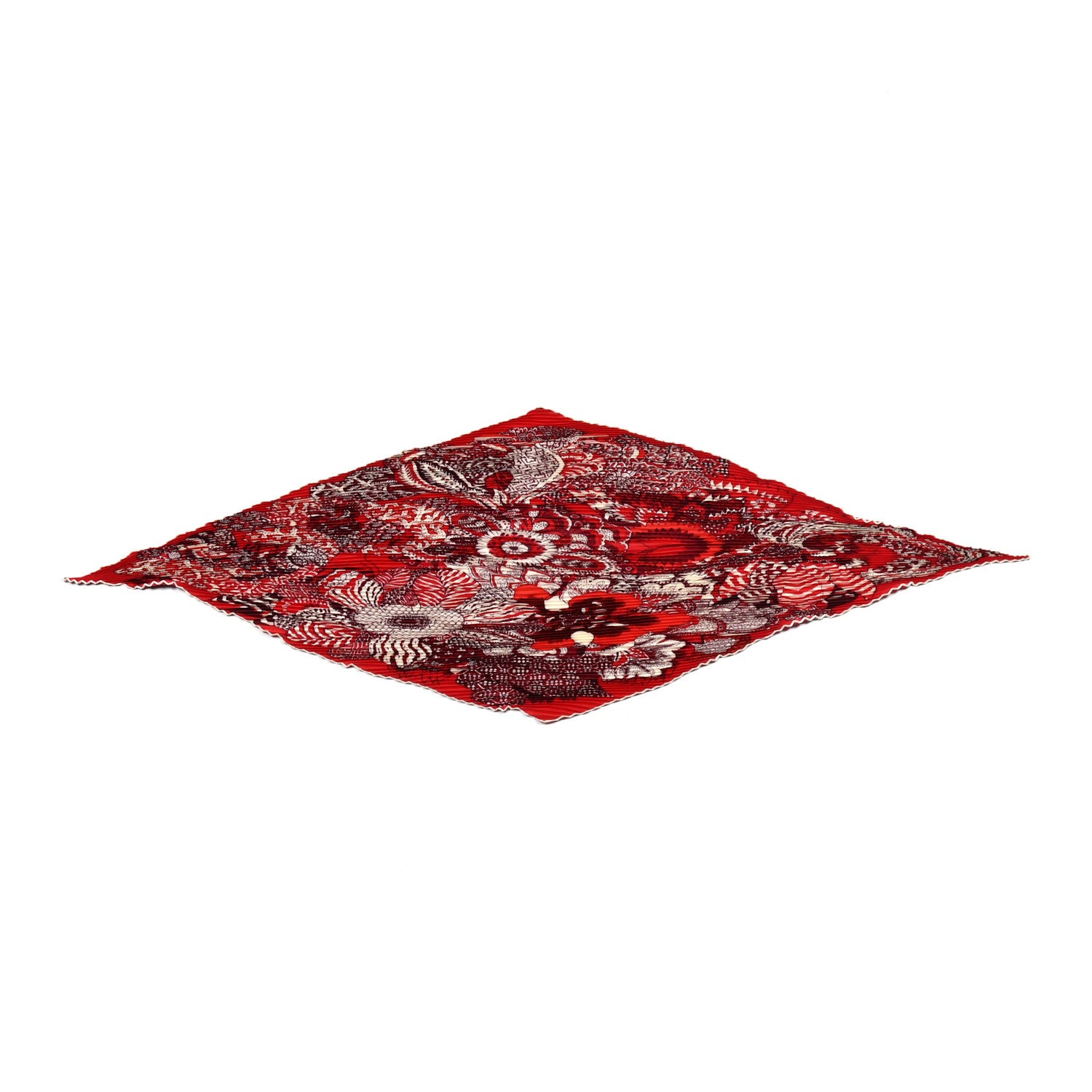 Hermes Silk Plisse Fleurs D'Indiennes Scarf 90 1 of 3