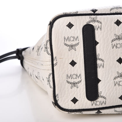 MCM Visetos Medium Project Reversible Shopper Tote White 13 of 17