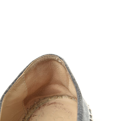 Chanel Striated Suede Espadrilles 41 Dark Grey 14 of 14