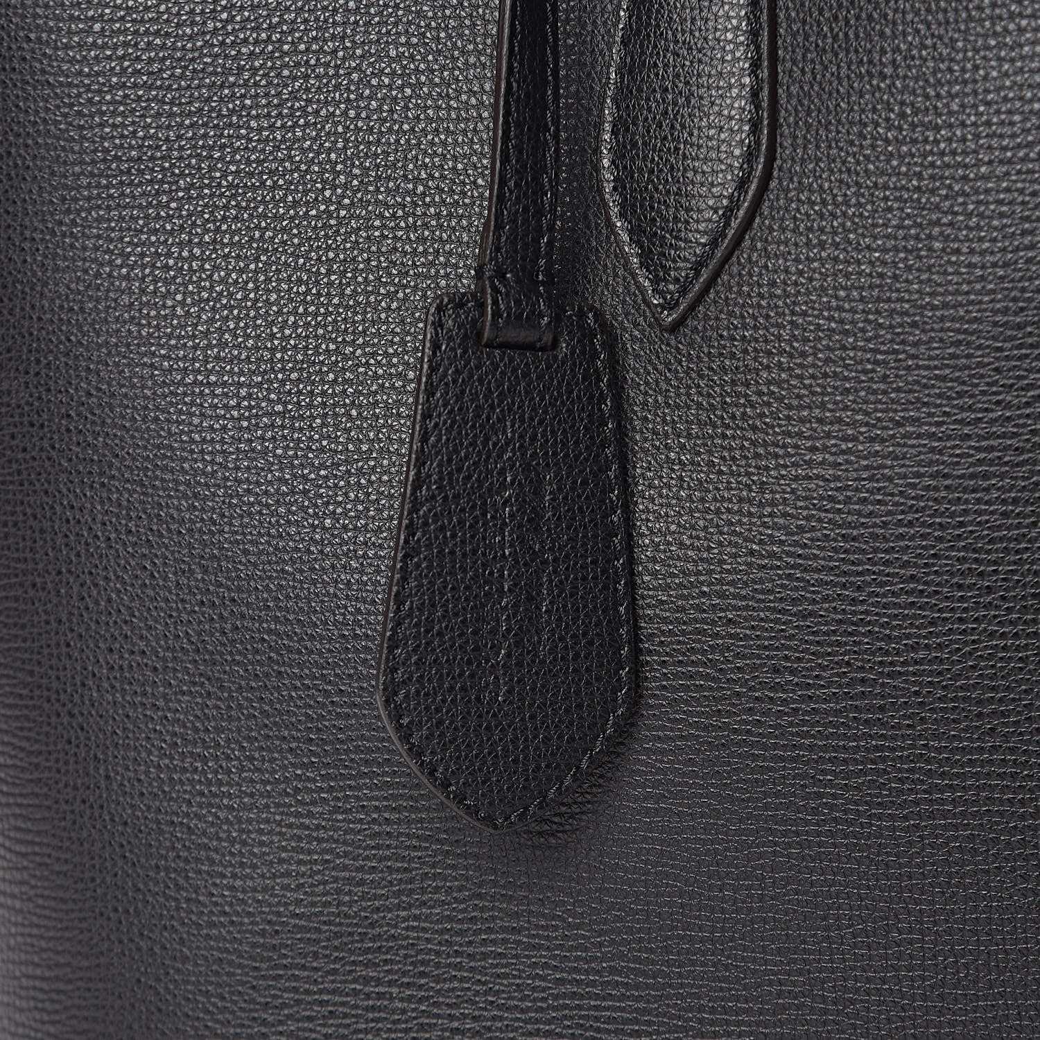Burberry Grainy Calfskin Haymarket Check Medium Reversible Tote Black 16 of 16