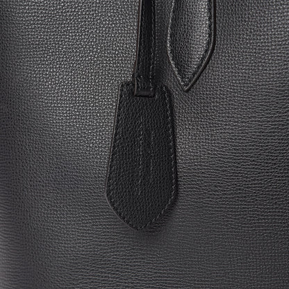 Burberry Grainy Calfskin Haymarket Check Medium Reversible Tote Black 16 of 16