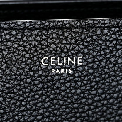 Celine Drummed Calfskin Mini Luggage Black 9 of 12