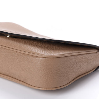 Gucci Pebbled Calfskin Medium Soho Flap Crossbody Camelia 8 of 11