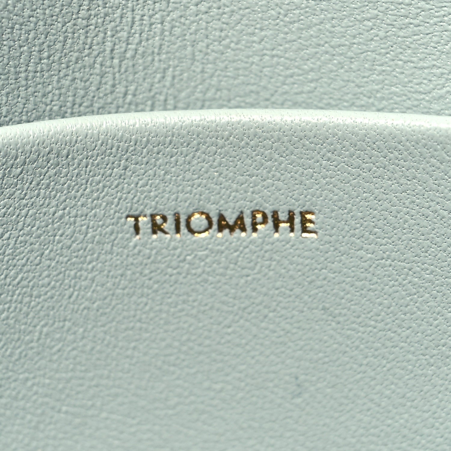 Celine Shiny Calfskin Triomphe Shoulder Bag Soft Blue 5 of 9