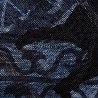 Hermes Cashmere Silk Shawl 140 3 of 4