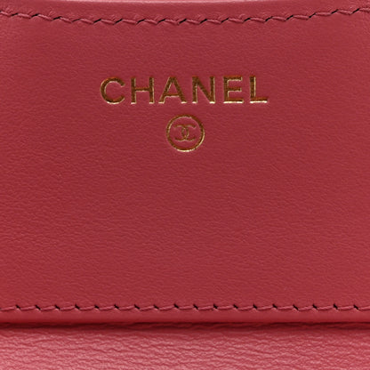Chanel Aged Calfskin Quilted Reissue Compact Wallet Pink 6 of 8