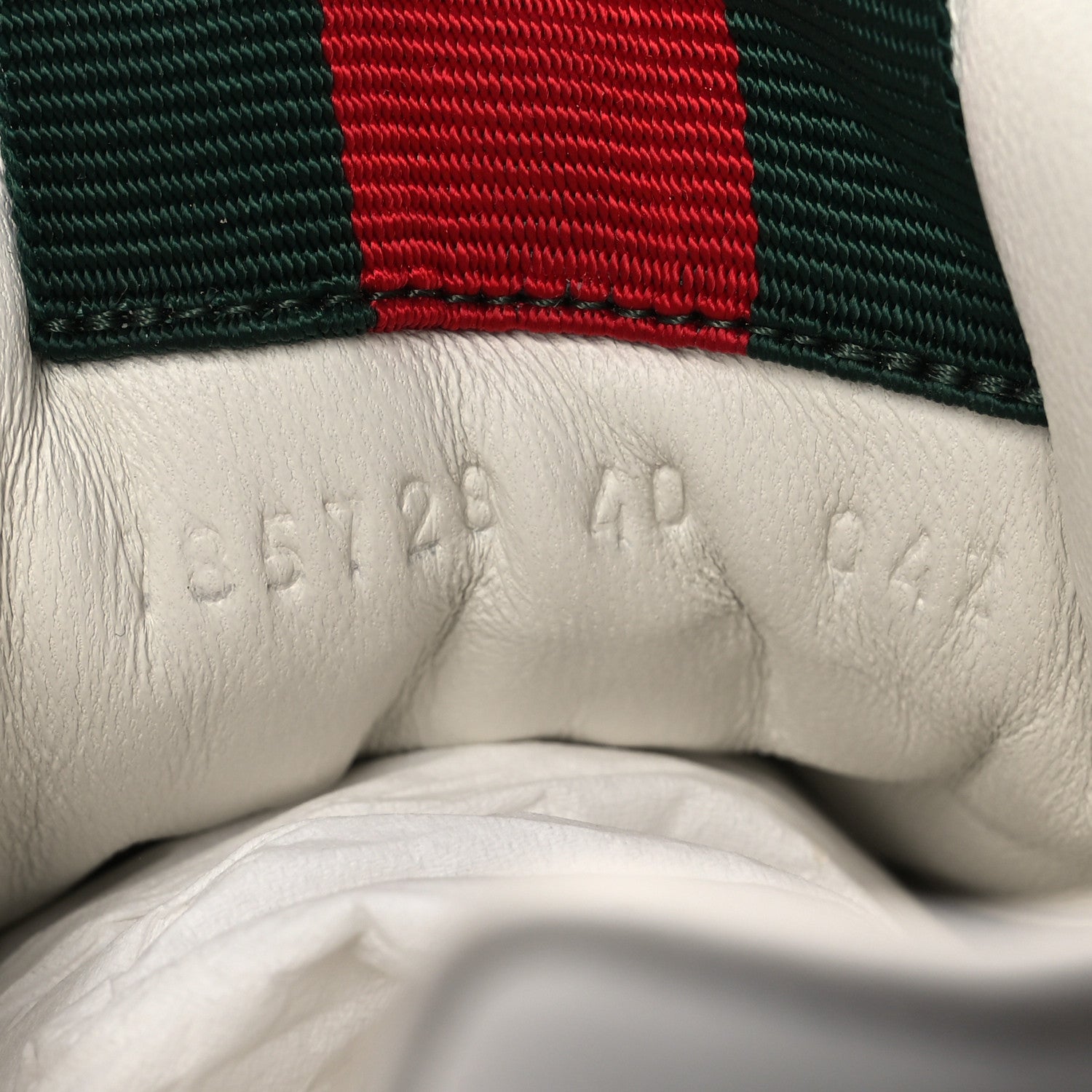Gucci Calfskin Womens Re-Web Sneakers 40 White Pink 10 of 10