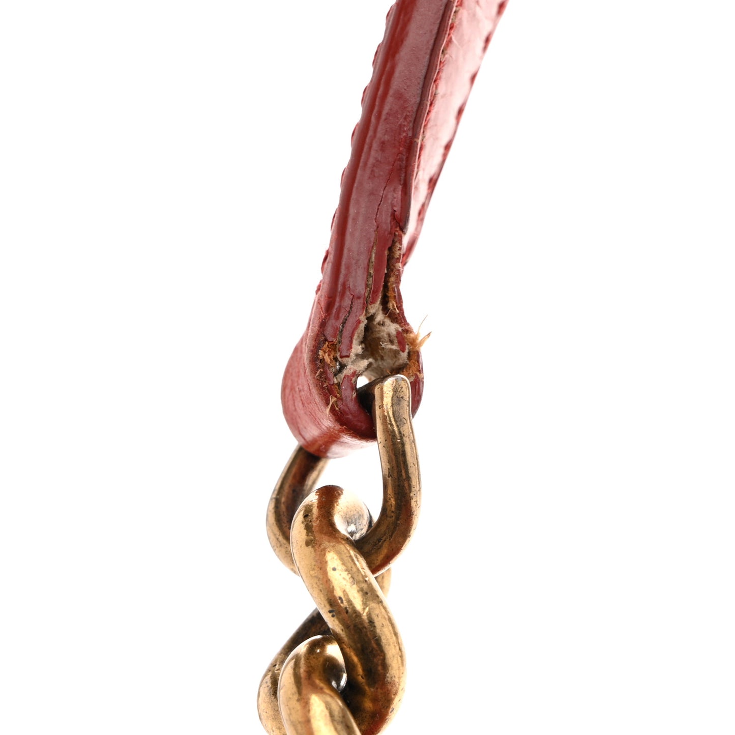Glazed Calfskin Quilted Rita Top Handle Flap Red