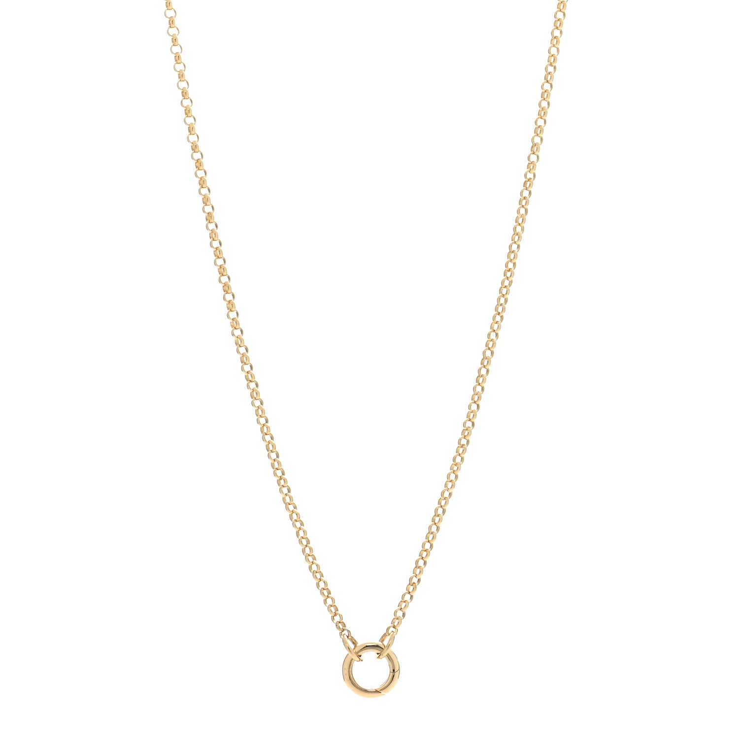 Foundrae 18K Yellow Gold Small Belcher Chain Mini Chubby Annex Link Necklace 1 of 6