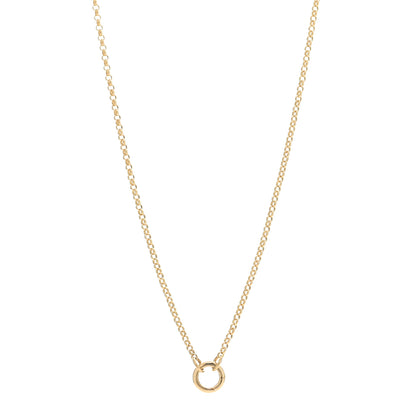 Foundrae 18K Yellow Gold Small Belcher Chain Mini Chubby Annex Link Necklace 1 of 6