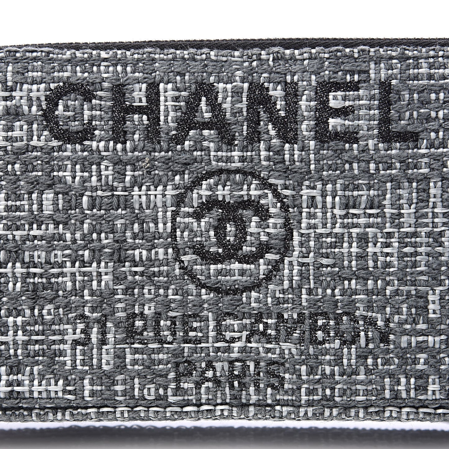 Canvas Small Deauville Clutch With Chain Charcoal