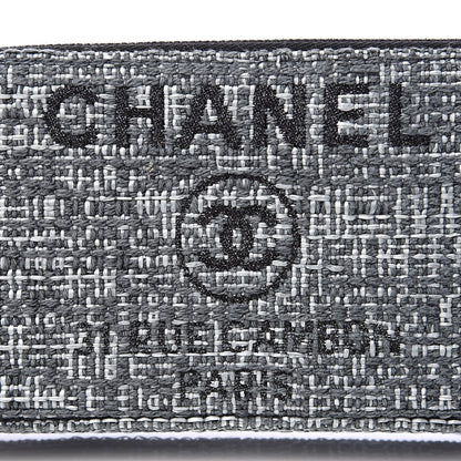 Chanel Canvas Small Deauville Clutch With Chain Charcoal 11 of 14