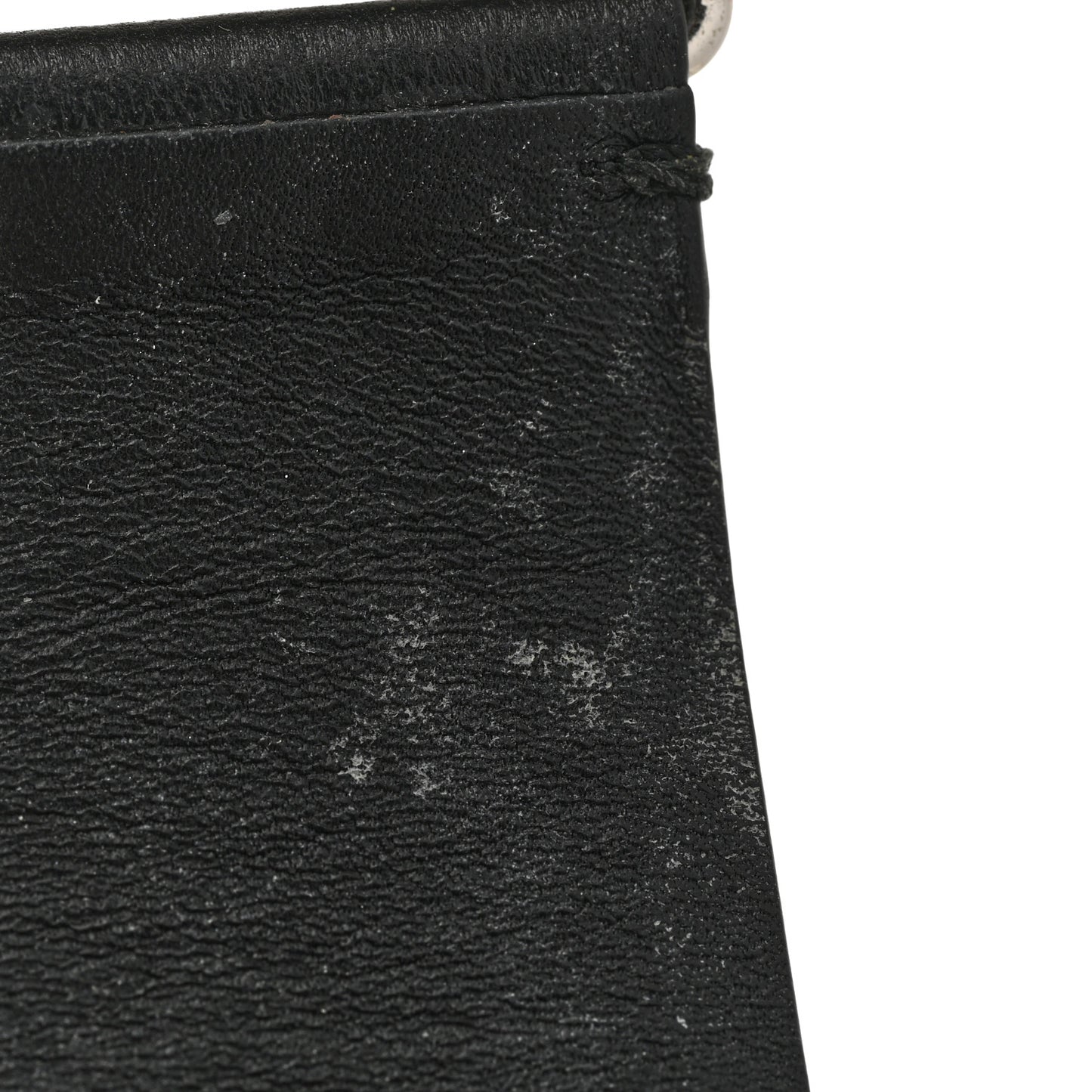 Calfskin Crystal CC Cuff Bracelet M Black