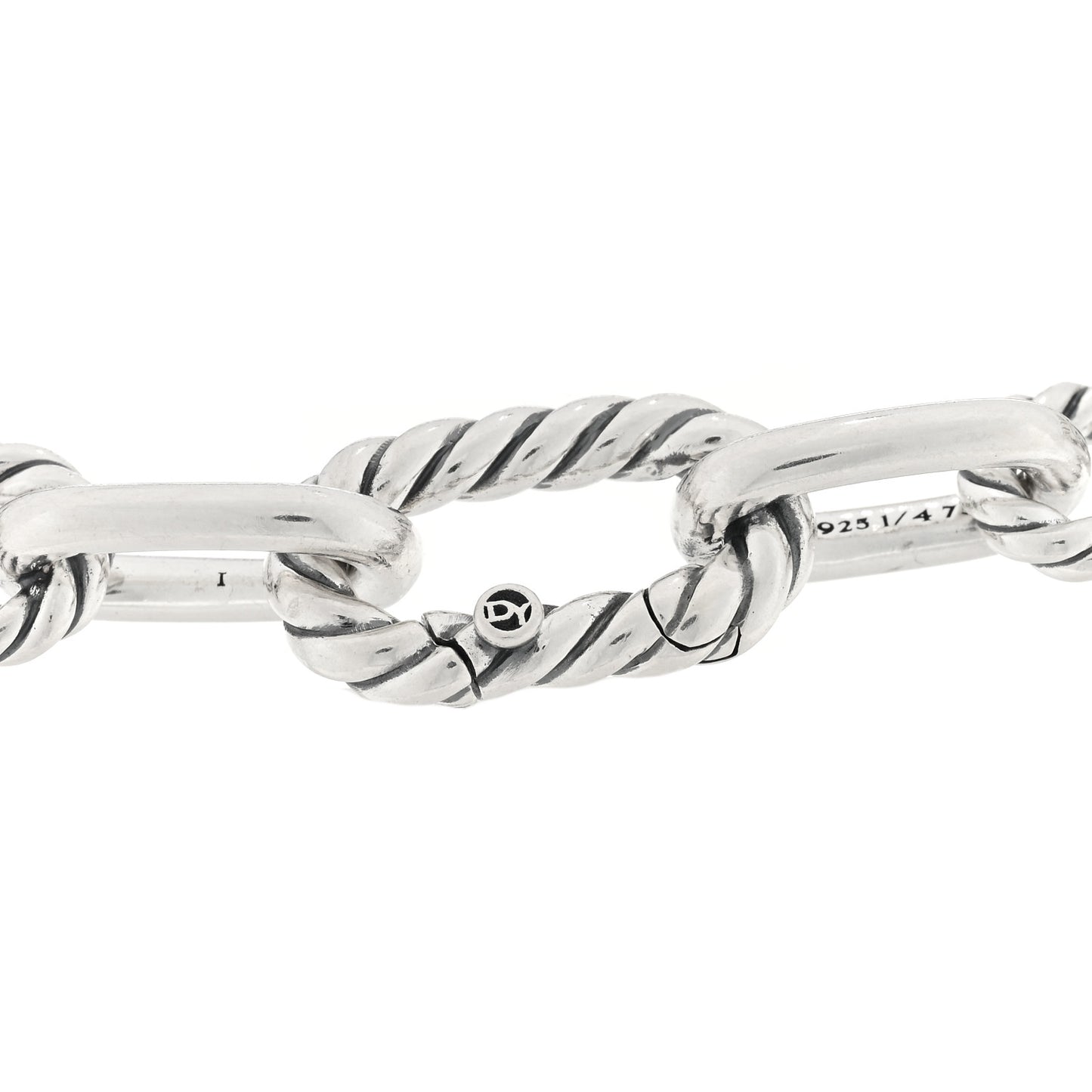 Sterling Silver 18K Rose Gold 8.5mm Madison Chain Bracelet