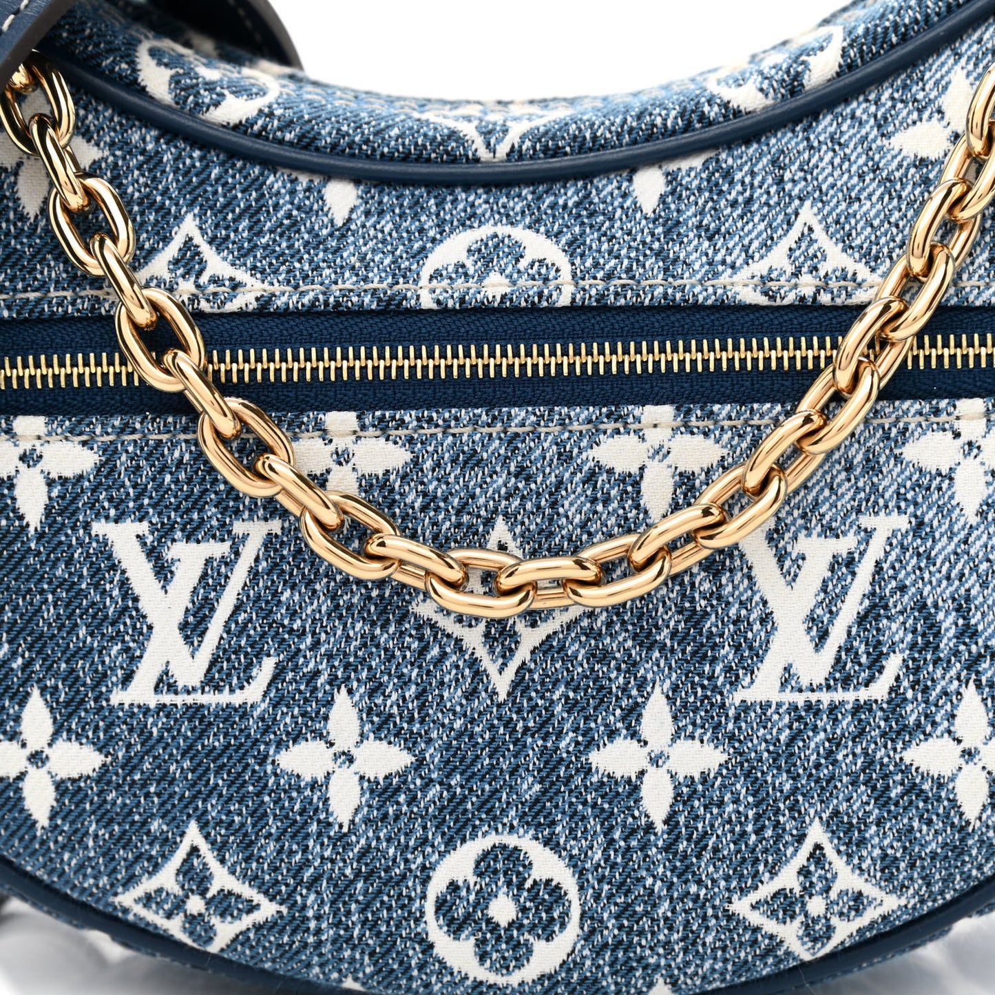 Monogram Jacquard Denim Loop Bleu
