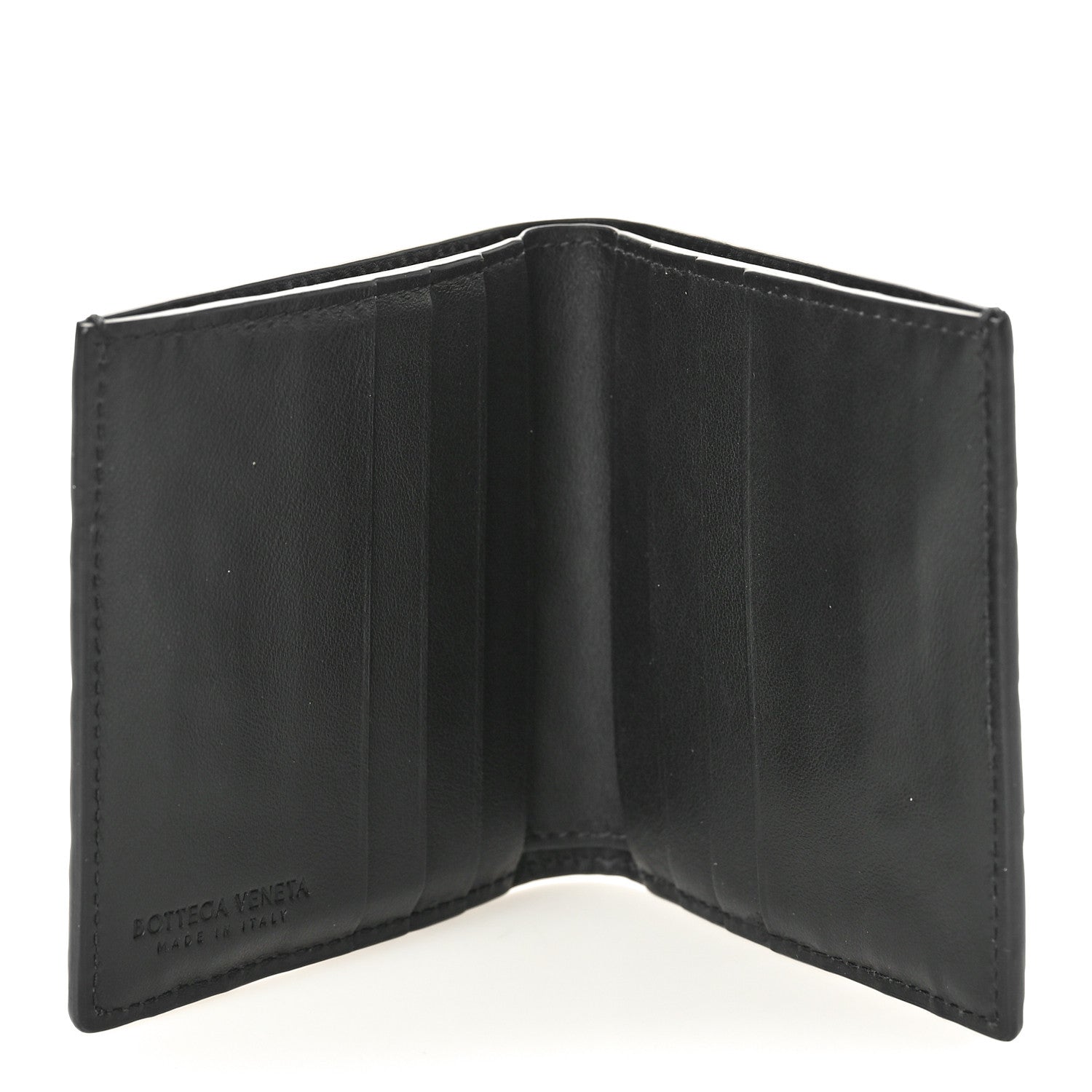 Bottega Veneta Nappa Intrecciato Medium Bi-Fold Wallet Black 5 of 8