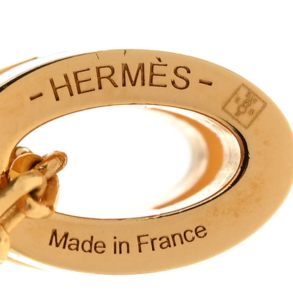 Hermes Lacquered Gold Mini Pop H Pendant Necklace Black 6 of 7