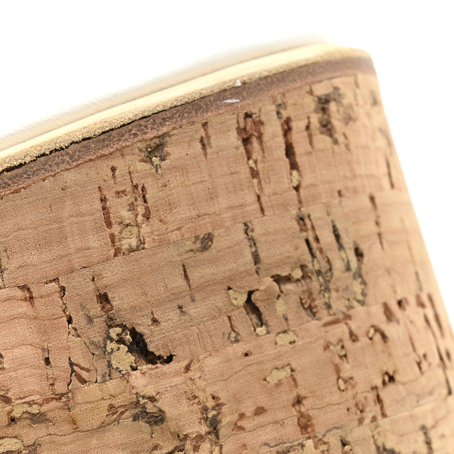 Calfskin Cork Eze 30 Sandals 39 White