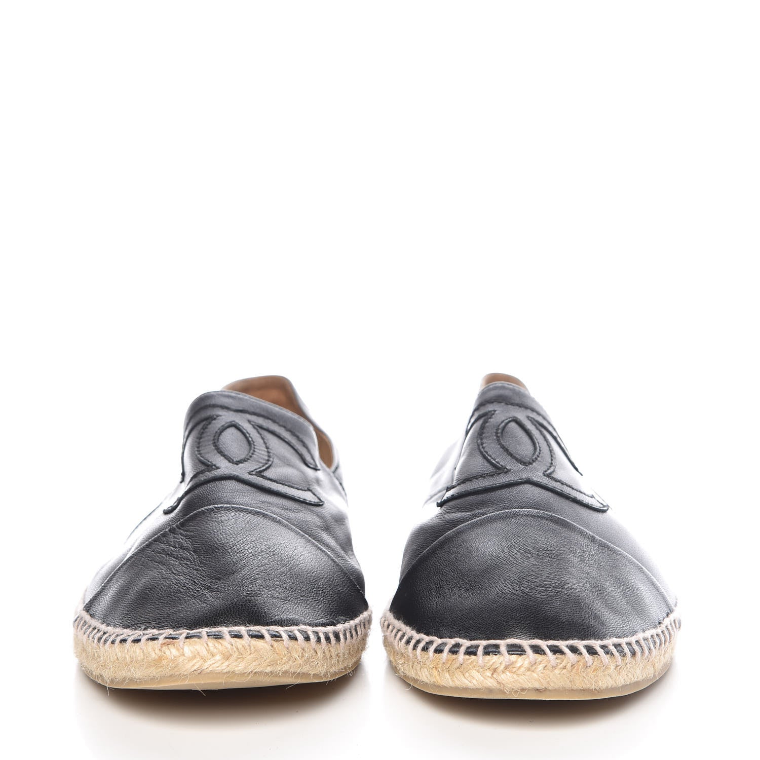 Chanel Lambskin CC Mens Espadrilles 45 Black 2 of 13