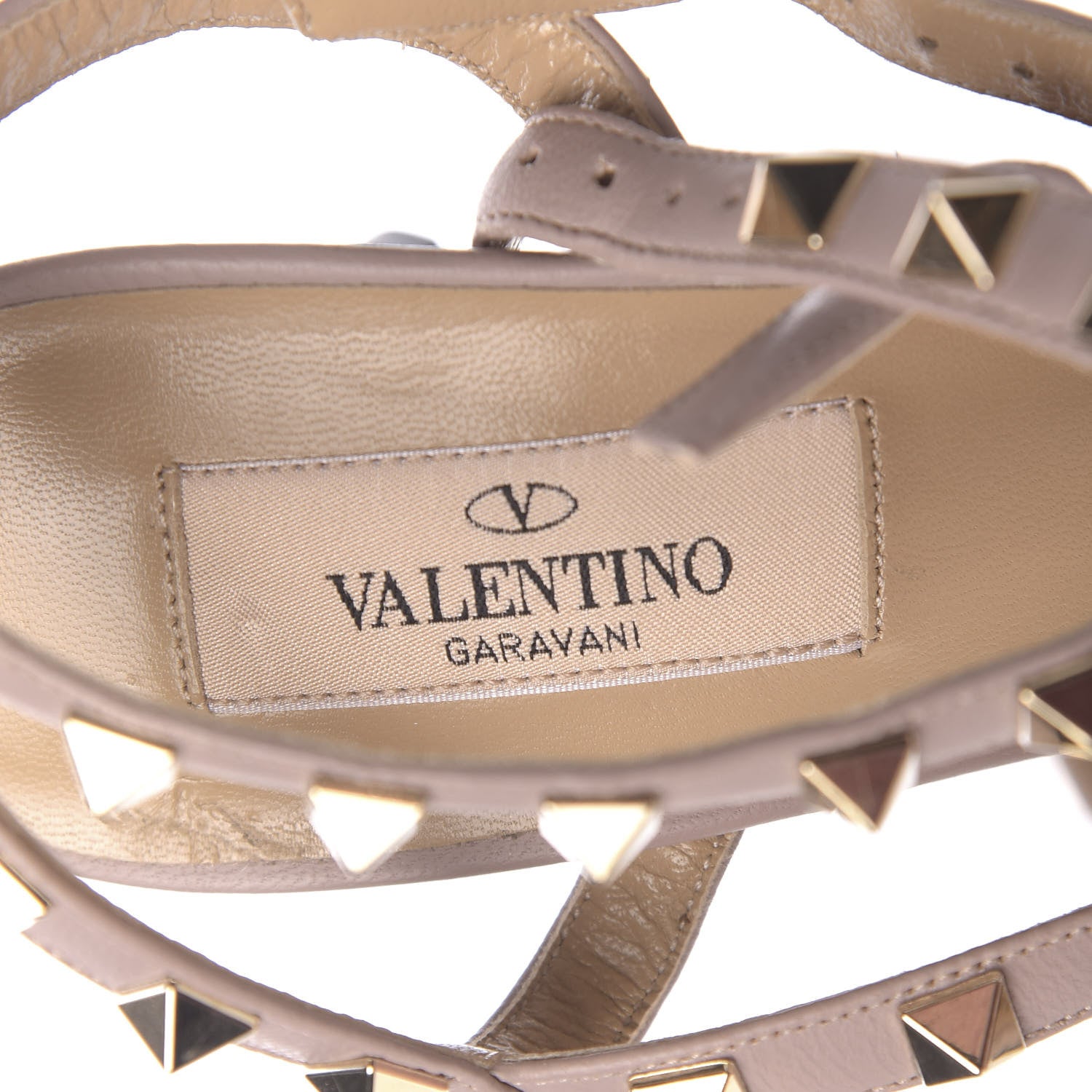 Valentino Garavani Patent Nappa Rockstud Ankle Strap 65mm Pumps 36 Black Poudre 6 of 9