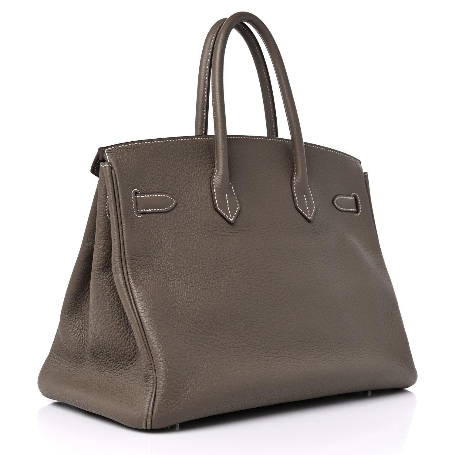 Hermes Taurillon Clemence Birkin 35 Etoupe 3 of 18