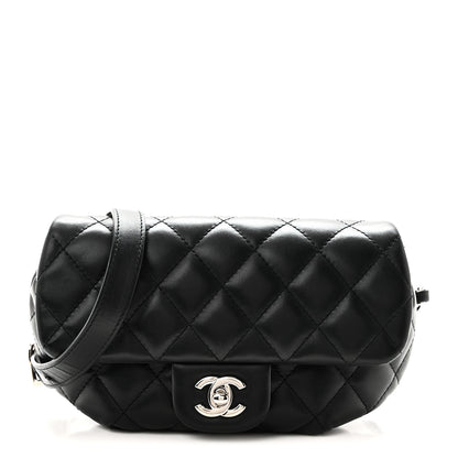 Chanel Calfskin Quilted CC Uniform Flap Belt Bag Black 1 of 10