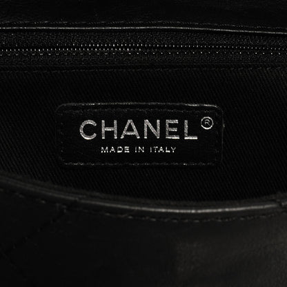 Chanel Washed Calfskin Hamptons Mini Flap Bag Black 6 of 8