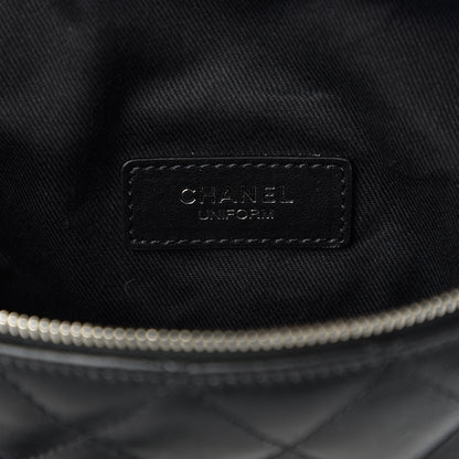 Chanel Calfskin Quilted Waist Belt Bag Black 8 of 10